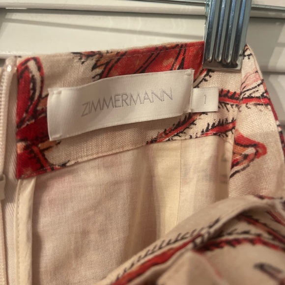 Zimmermann Vitali floral ruffle hem skirt - EUC - size 1 (US 2-4) - Picture 4 of 4